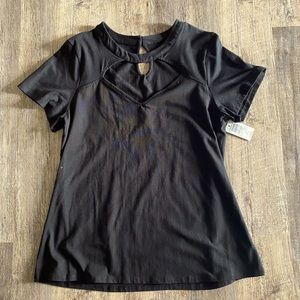 NWT TORRID black keyhole choker foxy top